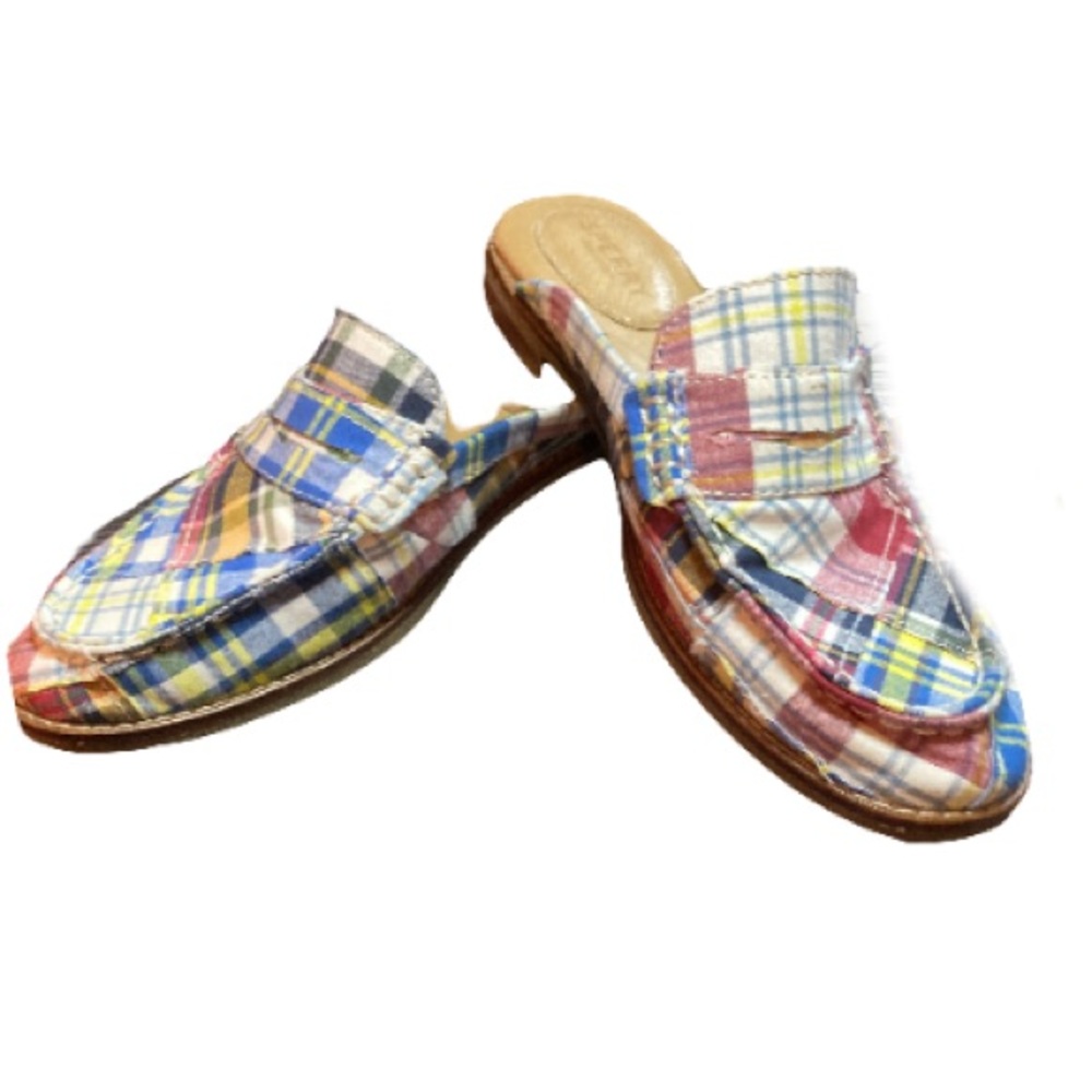 Sperry Multicolor Plaid Mules